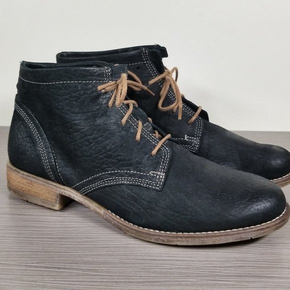 Josef Siebel Sienna Lace-up Booties, Black Leather, Womens Size 7.5 US / 38 - Picture 3 of 13